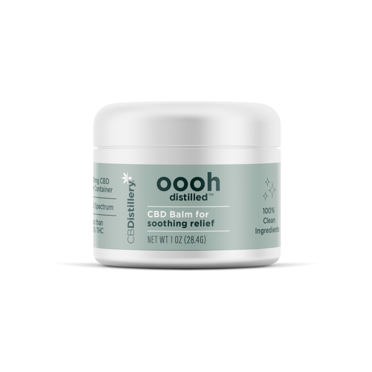 CBDistillery, Oooh Distilled CBD Balm for Soothing Relief, Full Spectrum, 1oz, 500mg CBD CBDistillery, Oooh Distilled CBD Balm for Soothing Relief, Full Spectrum, 1oz, 500mg CBD