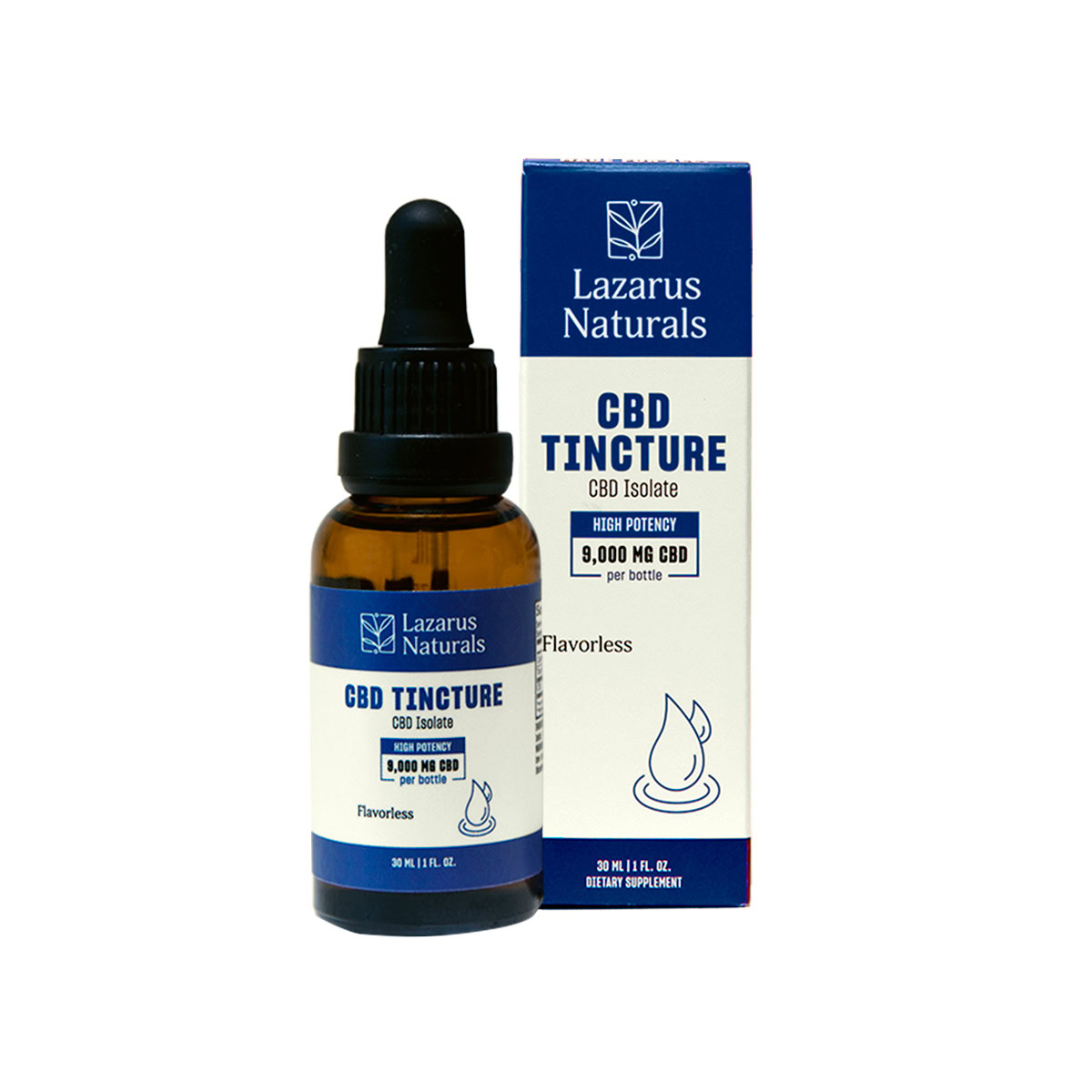 Lazarus Naturals, High Potency CBD Tincture, Flavorless, Isolate THC-Free, 1fl oz, 9000mg CBD Lazarus Naturals, High Potency CBD Tincture, Flavorless, Isolate THC-Free, 1fl oz, 9000mg CBD